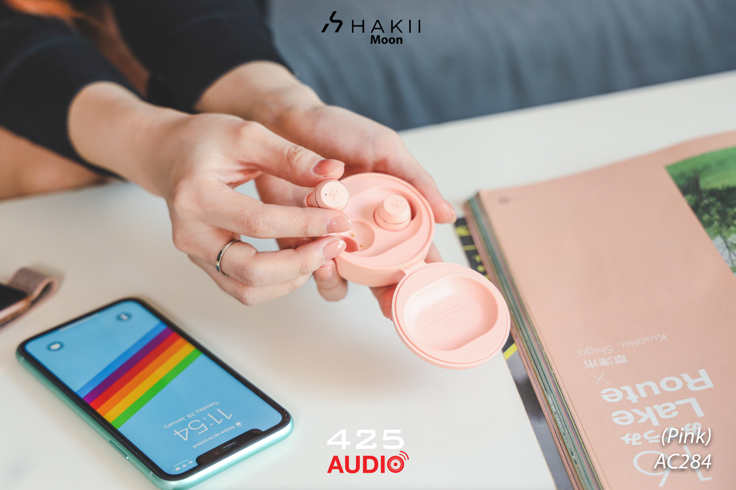 Hakii Moon,Hakii,True Wireless,หูฟังไร้สาย,หูฟังไร้สายออกกำลังกาย,หูฟังบลูทูธ,หูฟังกันน้ำ,หูฟัง true wireless