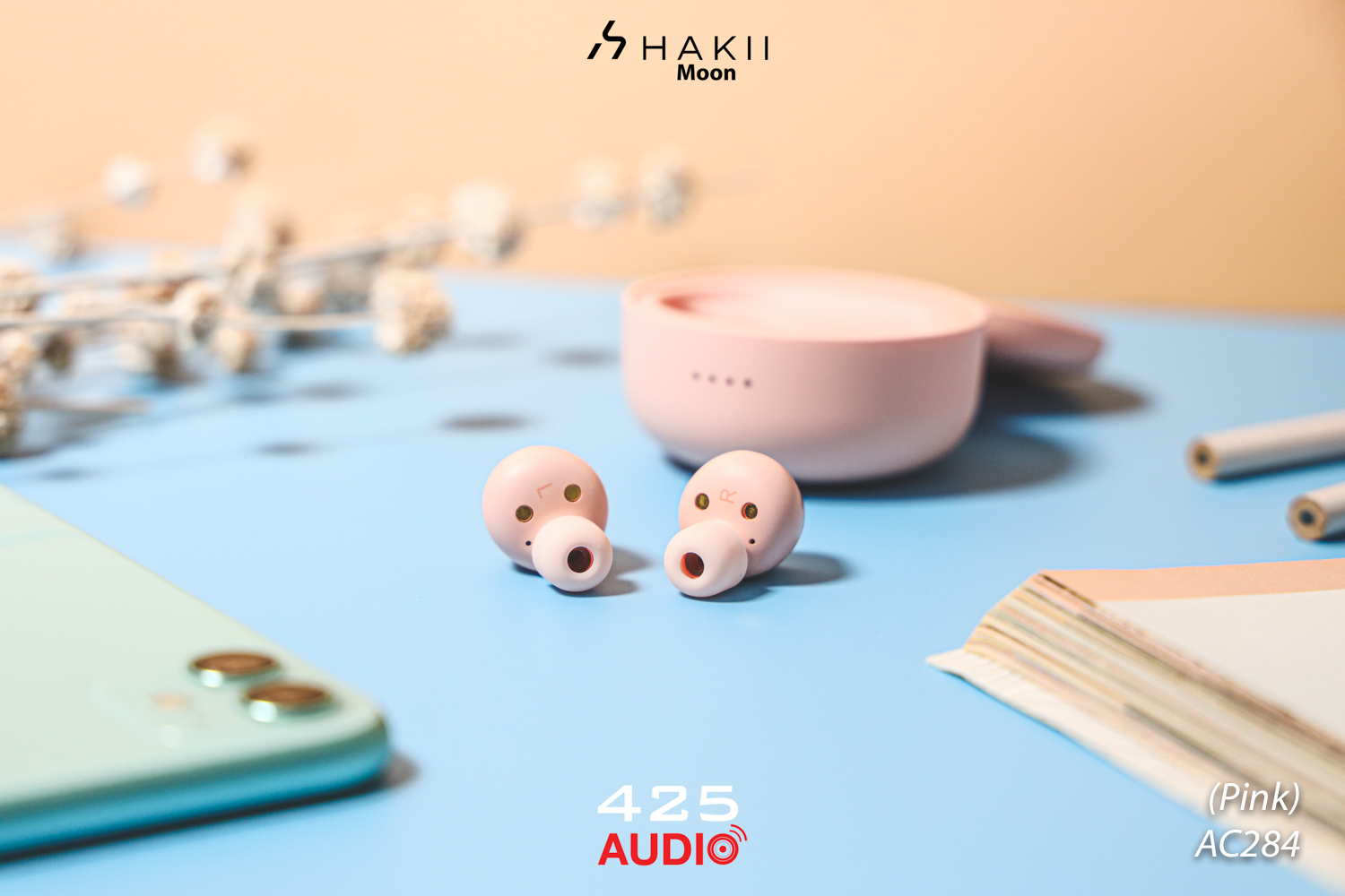 Hakii Moon,Hakii,True Wireless,หูฟังไร้สาย,หูฟังไร้สายออกกำลังกาย,หูฟังบลูทูธ,หูฟังกันน้ำ,หูฟัง true wireless