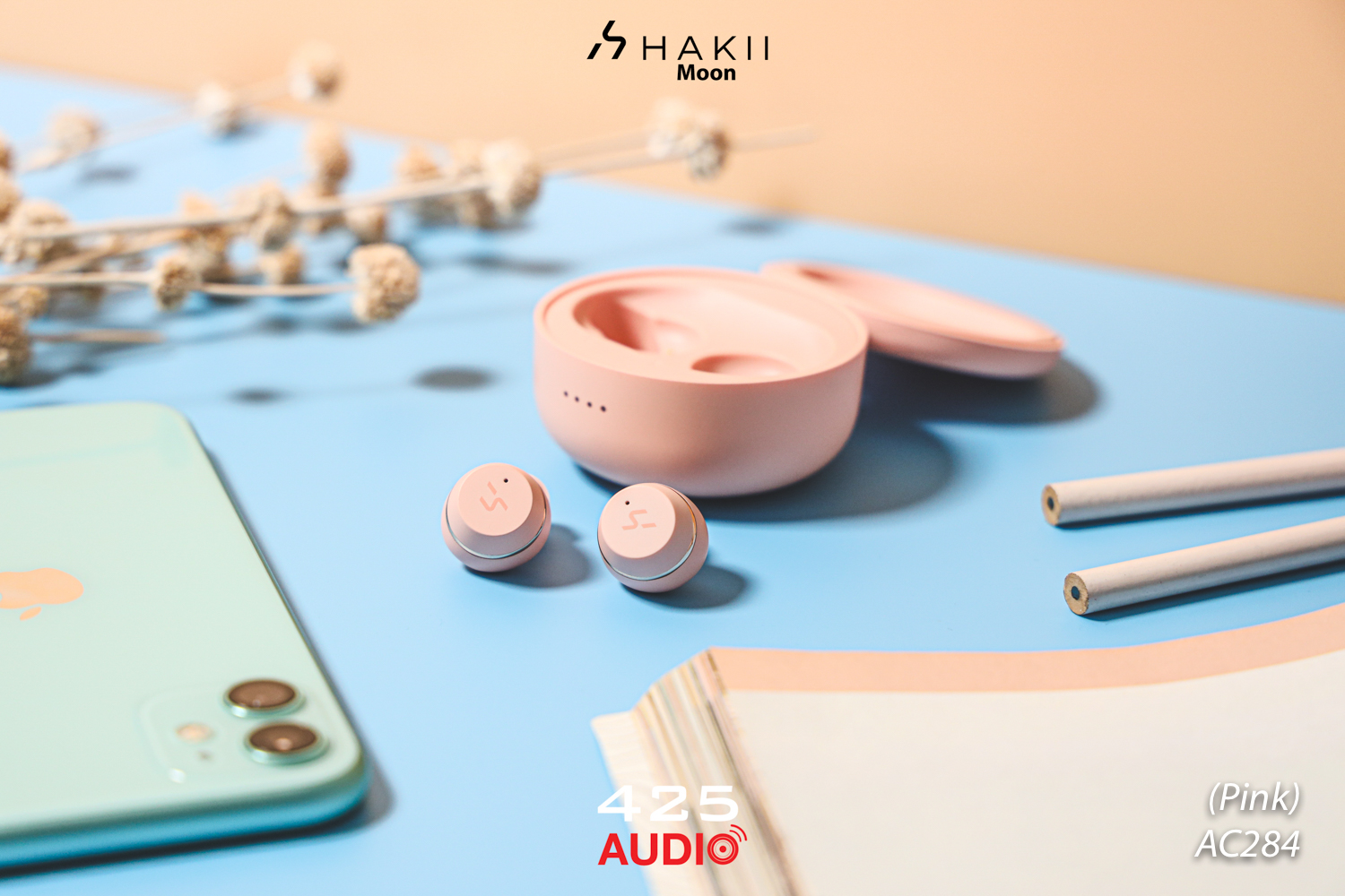 Hakii Moon,Hakii,True Wireless,หูฟังไร้สาย,หูฟังไร้สายออกกำลังกาย,หูฟังบลูทูธ,หูฟังกันน้ำ,หูฟัง true wireless