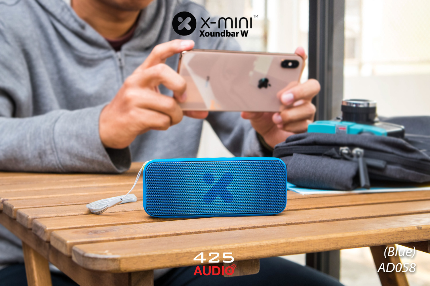 x-mini,xoundbar w,ลำโพงบลูทูธ,พกพา,เสียงดัง,กันนํ้า,IPX7,นํ้าหนักเบา