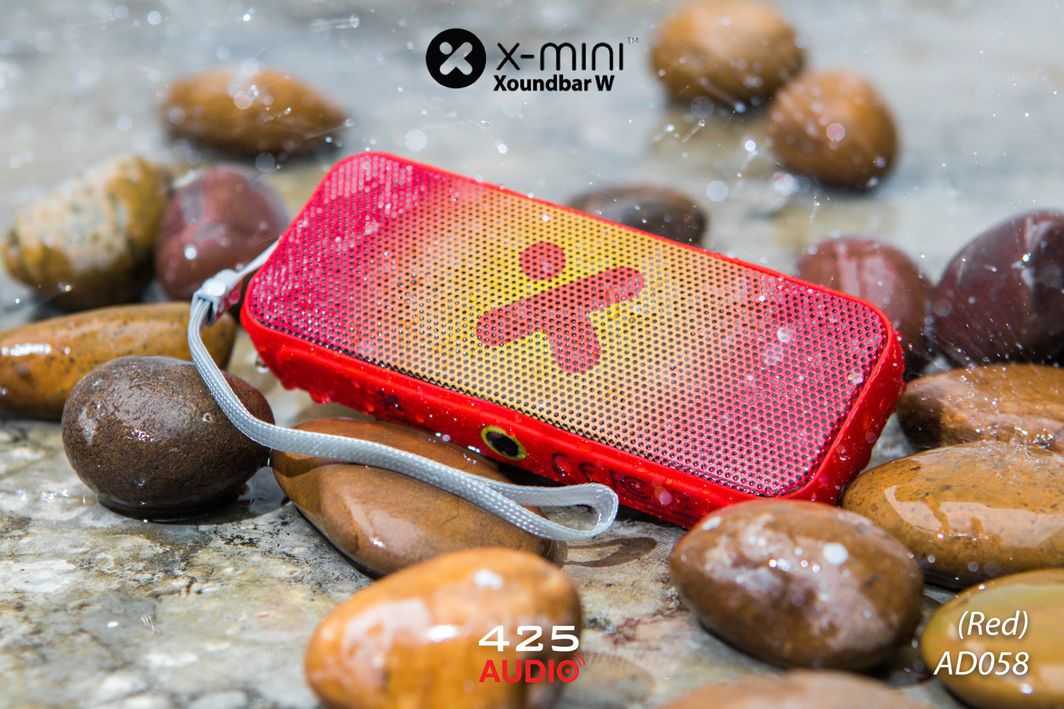 x-mini,xoundbar w,ลำโพงบลูทูธ,พกพา,เสียงดัง,กันนํ้า,IPX7,นํ้าหนักเบา