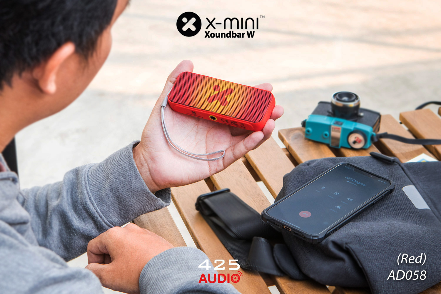 x-mini,xoundbar w,ลำโพงบลูทูธ,พกพา,เสียงดัง,กันนํ้า,IPX7,นํ้าหนักเบา