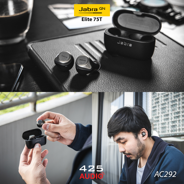 Jabra Elite 75T,Jabra,Elite 75T,True Wireless,หูฟังไร้สาย,หูฟังคุยโทรศัพท์,หูฟังบลูทูธ,หูฟังเสียงดี