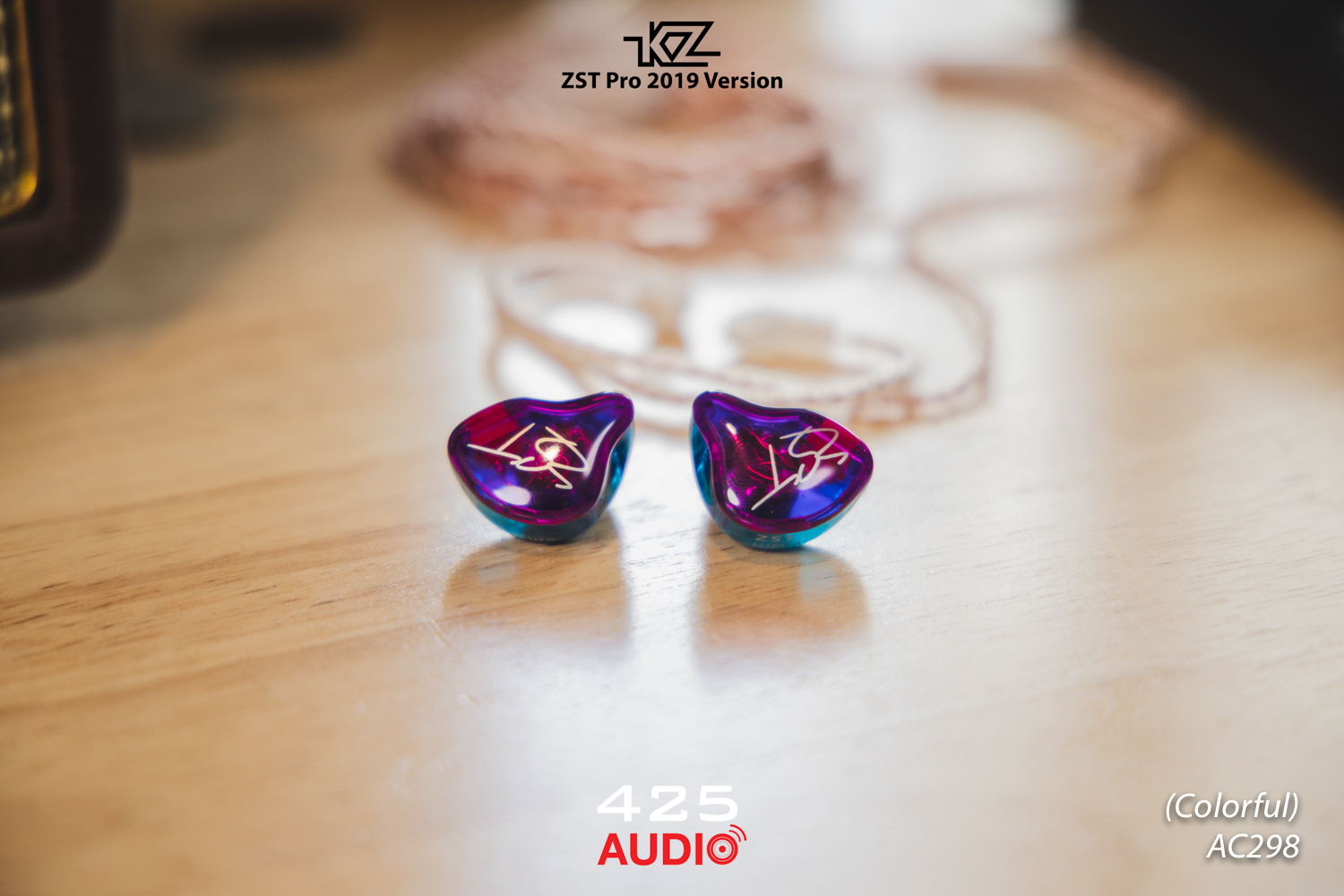 kz,zst pro 2019 version,in-ear,monitor,hybrid driver,2 pin,มีไมโครโฟน,ถอดสายอัพเกรดได้