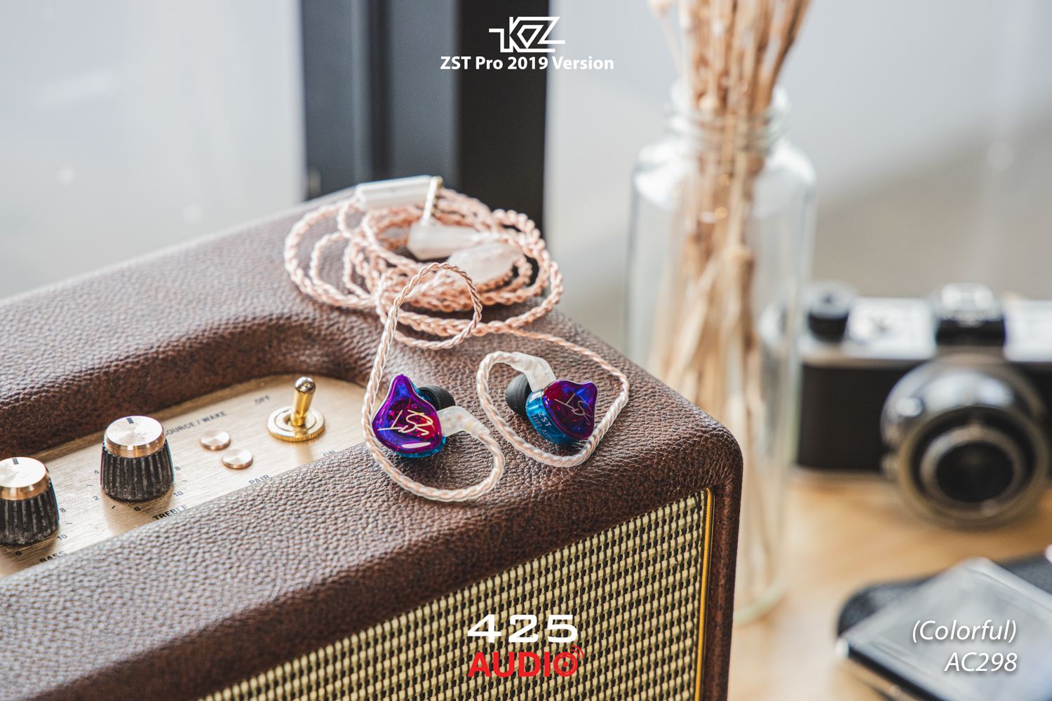 kz,zst pro 2019 version,in-ear,monitor,hybrid driver,2 pin,มีไมโครโฟน,ถอดสายอัพเกรดได้