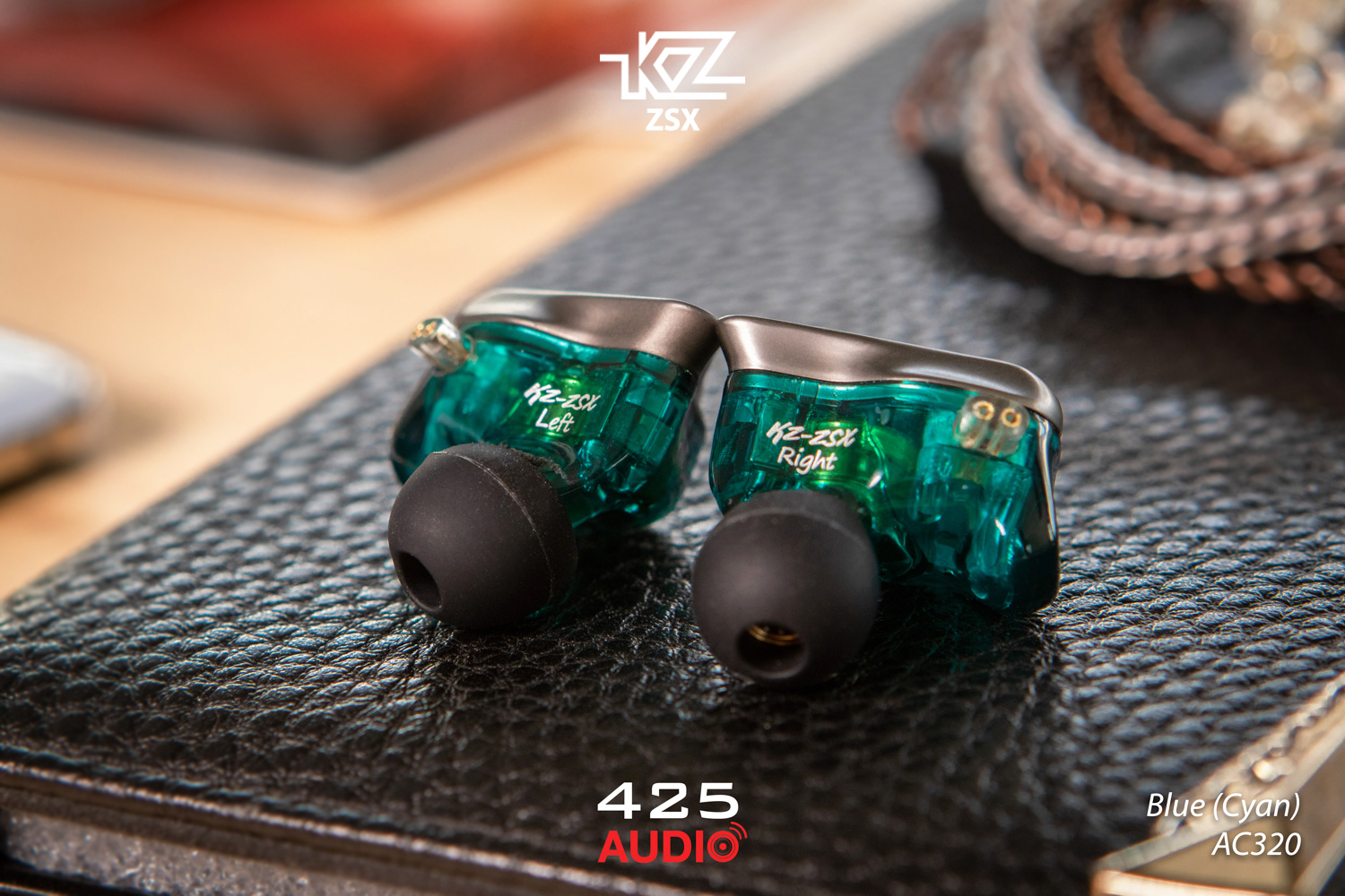 KZ Acoustics Upgrade Cable ชุบทอง-เงิน (C-Pin)