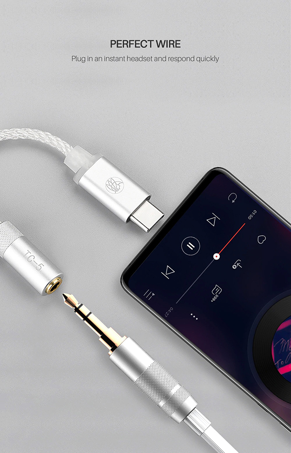 TFZ TC-5 USB-C to 3.5mm. Adaptor,tfz usb-c,tfz adaptor,usb-c adaptor,type-c adaptor,หางหนู3.5,ตัวแปลงหูฟัง 3.5,หางหนู typec