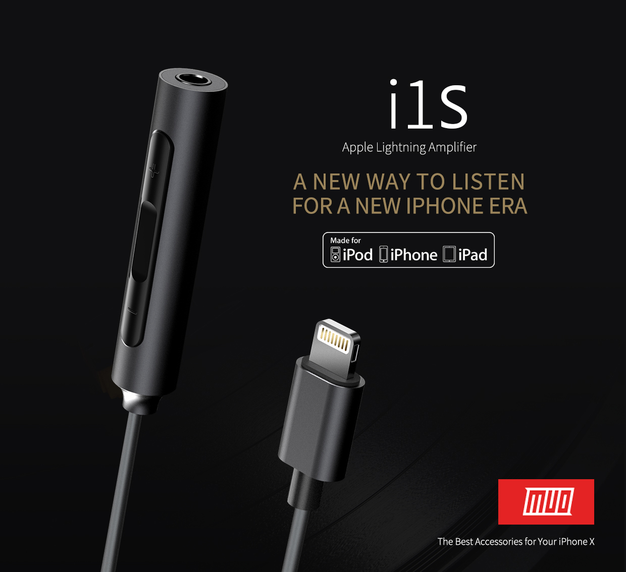 fiio,i1s,i1,dac/amp,lightning,3.5 mm.,headphone jack,หางหนู,ช่องเสียบหูฟัง,hi-res