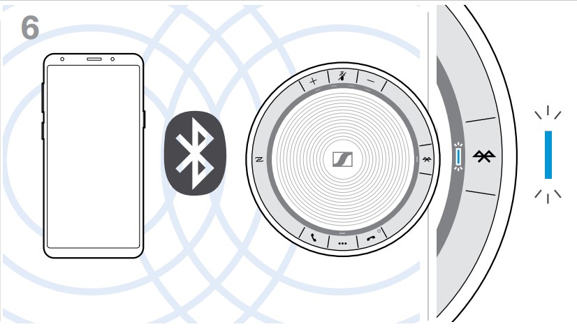 sennheiser sp30,ลำโพงมีไมค์,ลำโพงคุยโทรศัพท์,speakerphone,bluetooth 5.0,ใช้งานพร้อมกัน 2 อุปกรณ์,ประชุมงาน,คุยโทรศัพท์,ไมค์ชัด,เสียงดัง