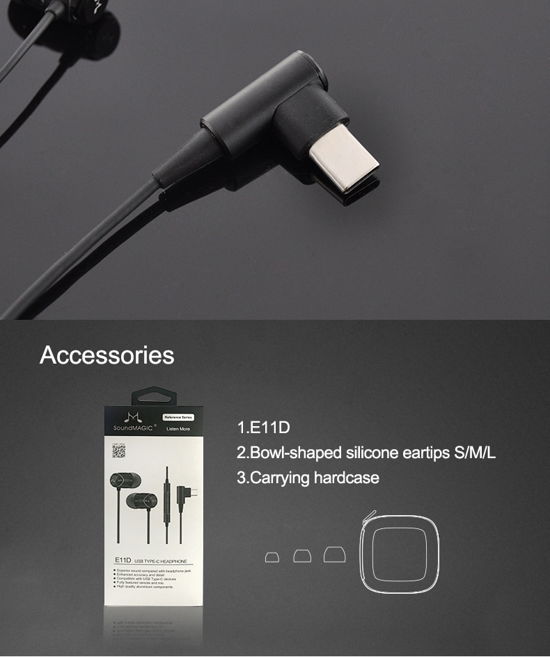 SoundMAGIC E11D,soundmagic,e11d,soundmagic e11d,inear,earphone,หูฟัง type-c,USB Type-C