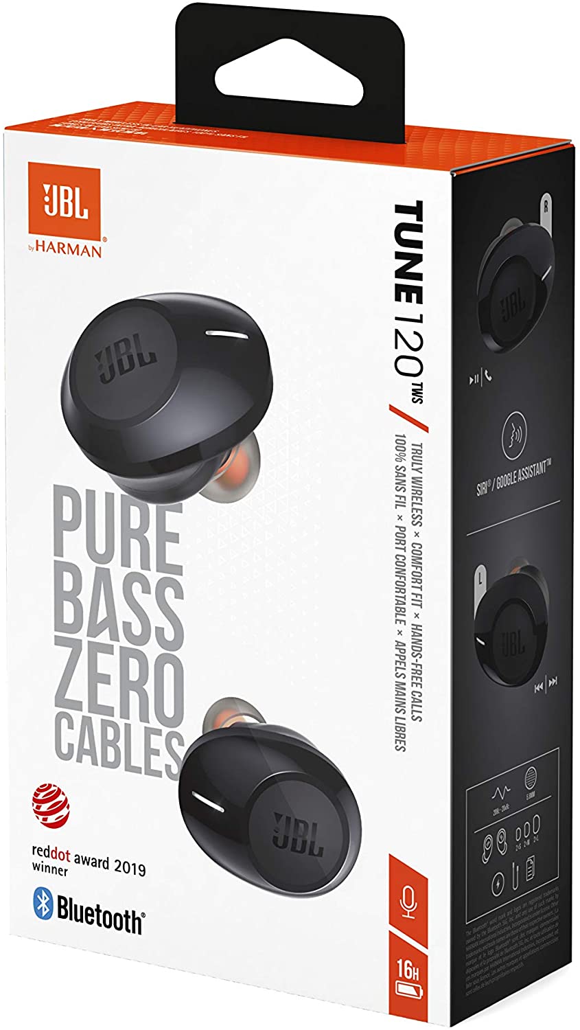 jbl tune120tws,หูฟังไร้สายฯ,หูฟัง true wireless,in-ear,เบสหนัก,ฺblack,pink,white,yellow