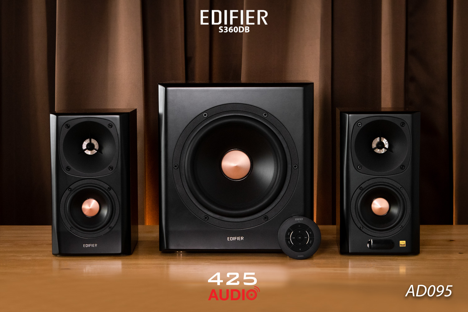 edifier s360db,planar tweeter,subwoofer,2.1 speaker,bluetooth,aptX,ลำโพงตั้งโต๊ะ,ลำโพงคอม,ลำโพงบ้าน,เบสหนัก,เสียงดี,ลำโพงดูหนัง,ลำโพงฟังเพลง,ลำโพงเล่นเกมส์