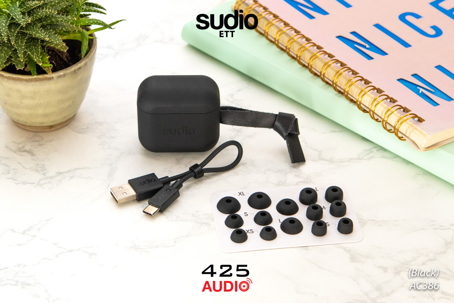 sudio ett,หูฟังไร้สายฯ,หูฟัง true wireless,ดีไซน์สวย,active noise cancelling,bluetooth 5.0,ipx5,ดูดเสียงรอบข้าง,กันเสียงรอบข้าง,กันนํ้า,ใส่ออกกำลังกายได้,ไมค์ 4 ตัว