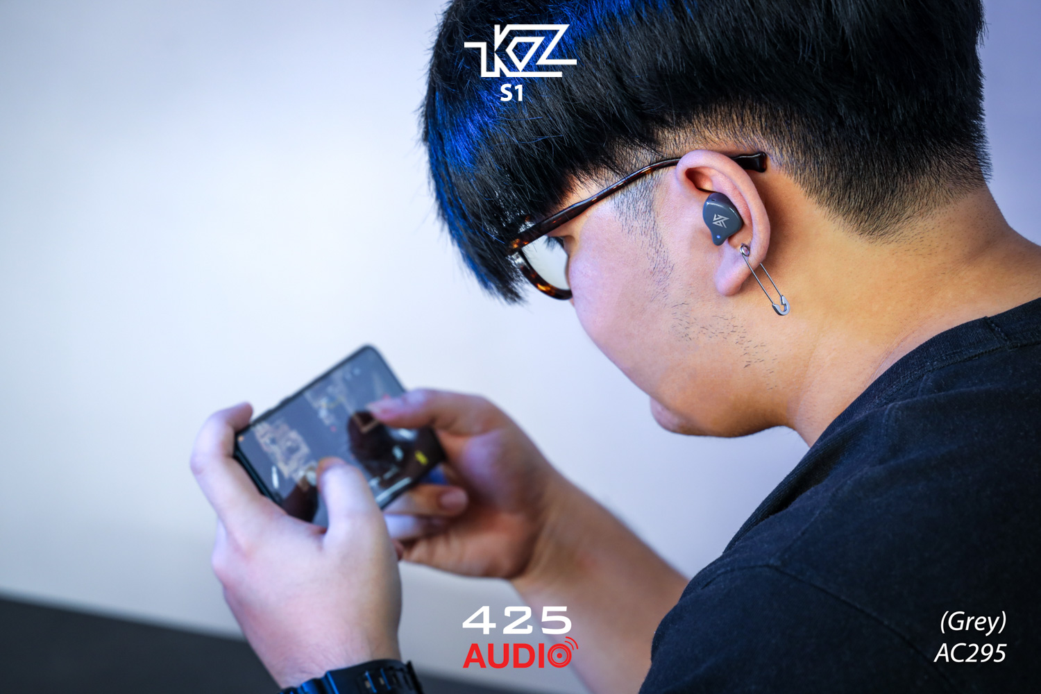 kz,s1,หูฟังไร้สาย,bluetooth,5.0,true wireless,ดีเลย์น้อย,เสียงดี,ดูหนังได้