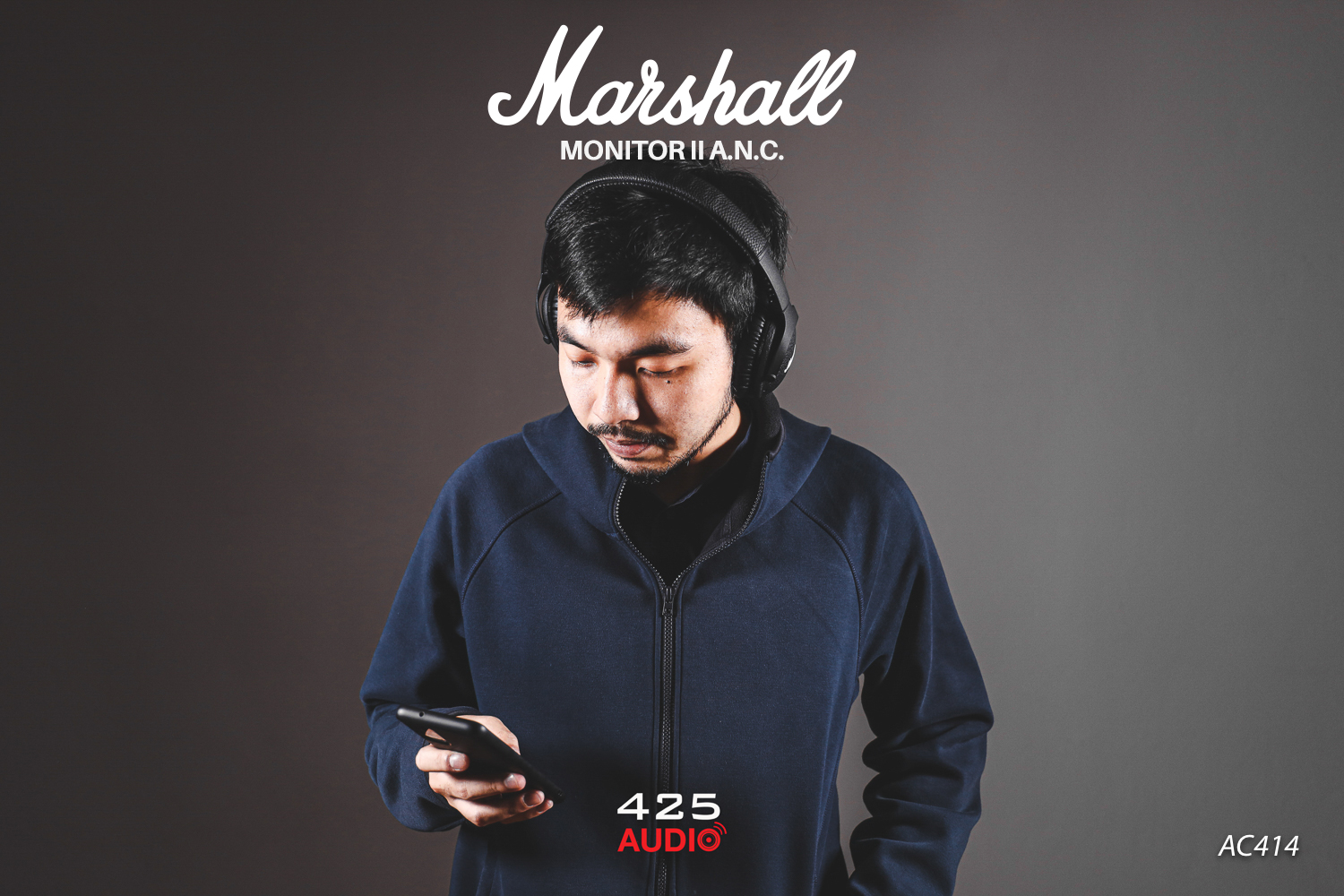 marshall,marshall monitor II,active noise cancelling,หูฟังไร้สาย,ครอบหู,โหมดดูดเสียง,bluetooth 5.0,ฟังเพลง,ดูหนัง,กระเป๋าแคนวาส,wireless headphone