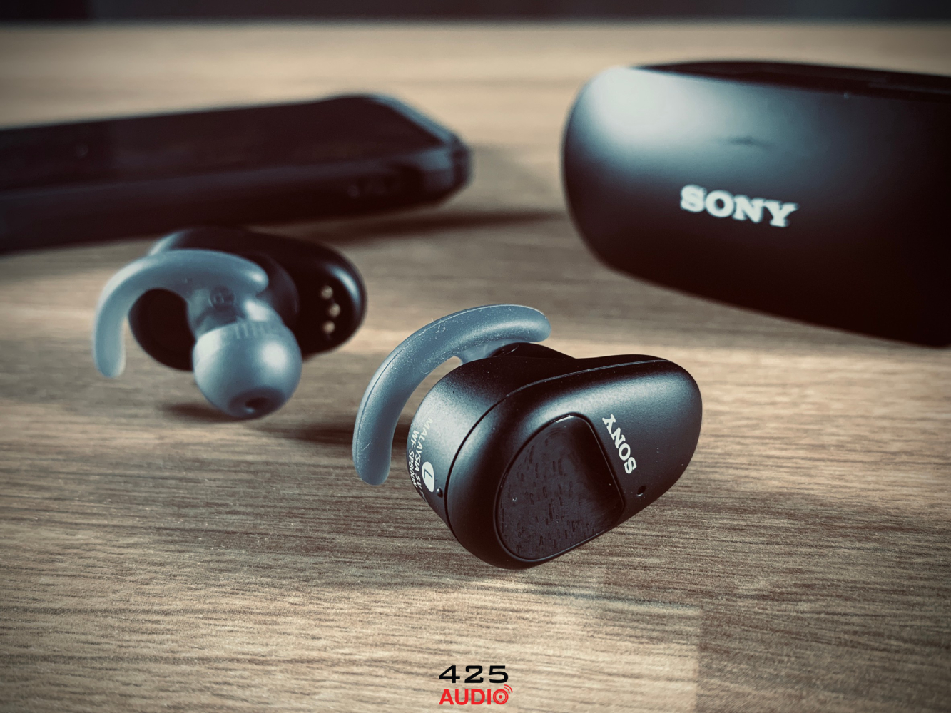 sony wf-sp800n,sony,true wireless,หูฟังออกกำลังกาย,ip55,เบสหนัก,กันนํ้า,ตัดเสียงรบกวน,active noise cancelling,ambient sound,black,blue,orange,สวมใส่แน่น