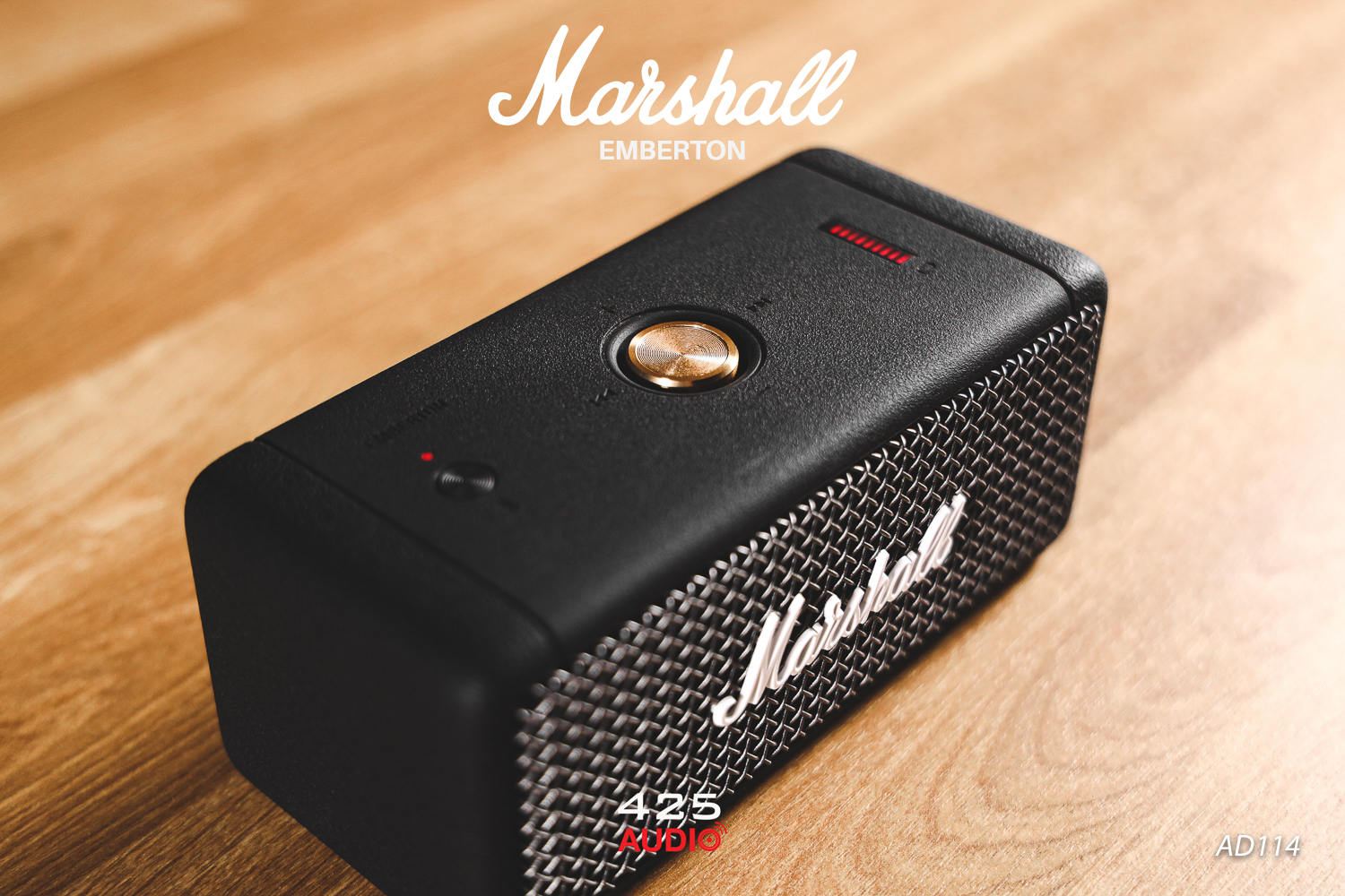 Marshall EMBERTON,emberton,marshall emberton,ลำโพง marshall,Bluetooth Speaker,ลำโพงกันน้ำ,ลำโพงพกพา,ลำโพงบลูทูธ