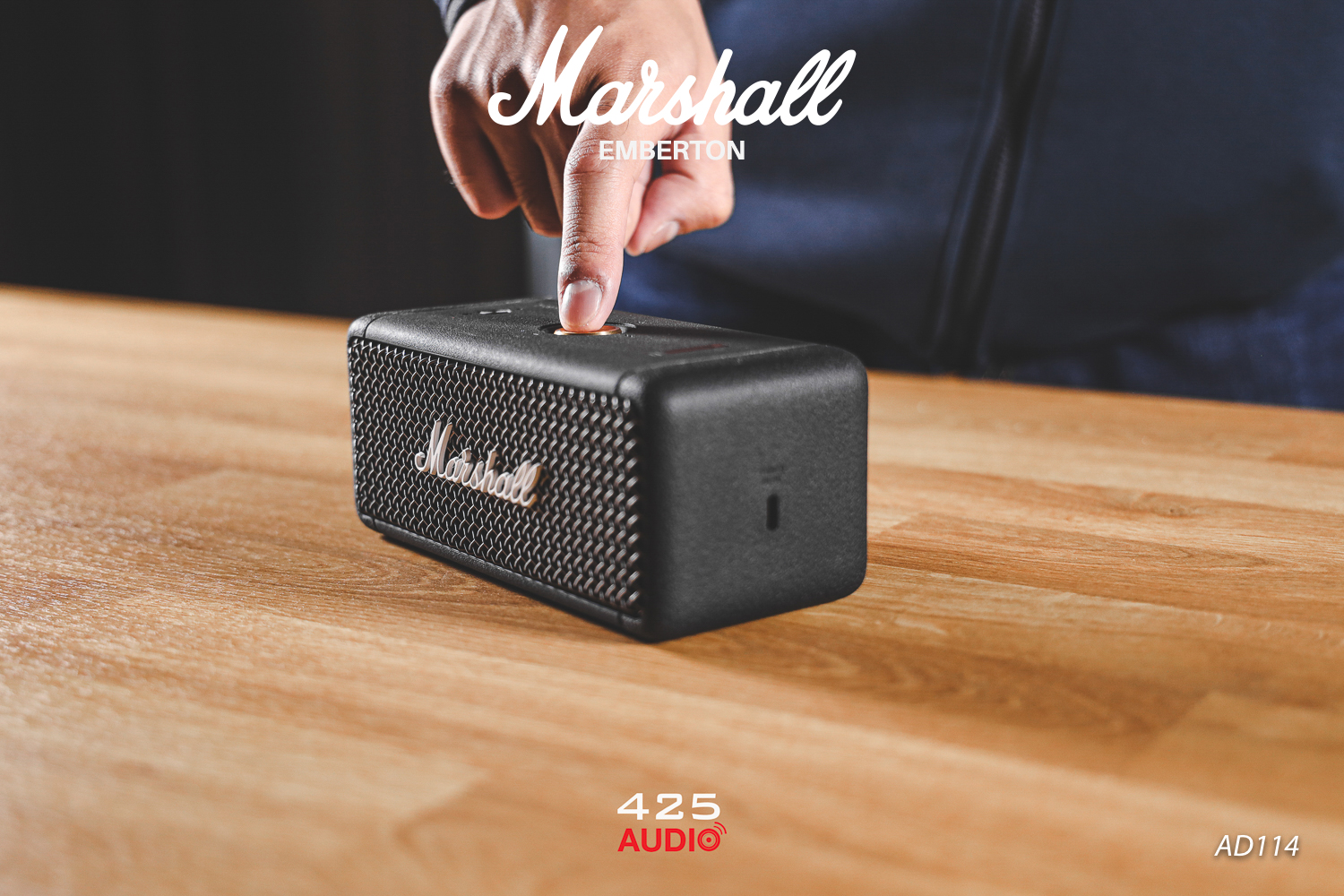 Marshall EMBERTON,emberton,marshall emberton,ลำโพง marshall,Bluetooth Speaker,ลำโพงกันน้ำ,ลำโพงพกพา,ลำโพงบลูทูธ