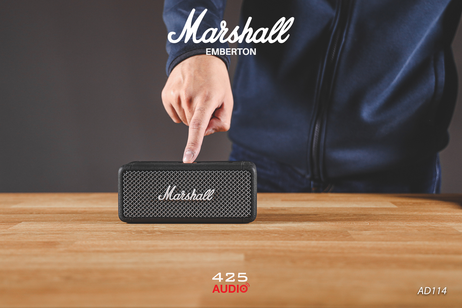 Marshall EMBERTON,emberton,marshall emberton,ลำโพง marshall,Bluetooth Speaker,ลำโพงกันน้ำ,ลำโพงพกพา,ลำโพงบลูทูธ