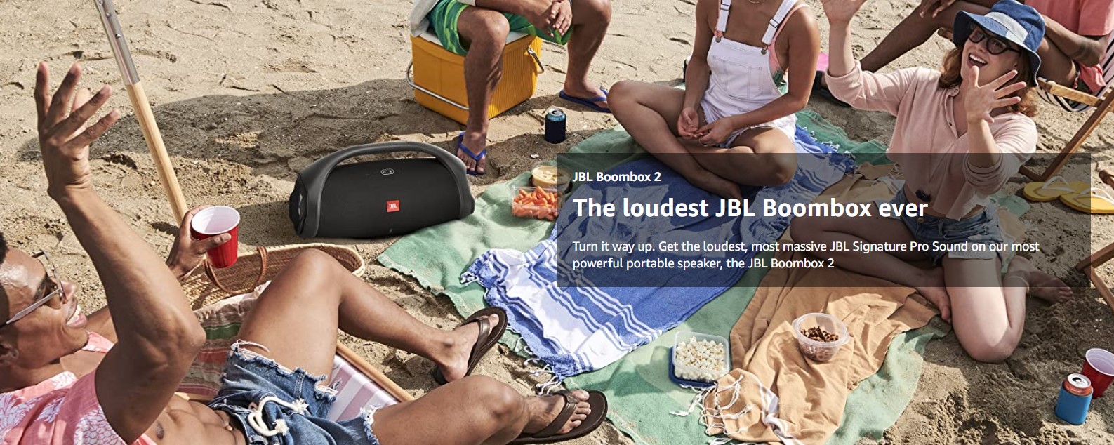 JBL,boombox 2,ลำโพงพกพา,Bluetooth,5.1,กันนํ้า,IPX7,black,camo,เบสหนัก,เสียงดัง,power bank,ลำโพง,ไปเที่ยว,ริมสระนํ้า