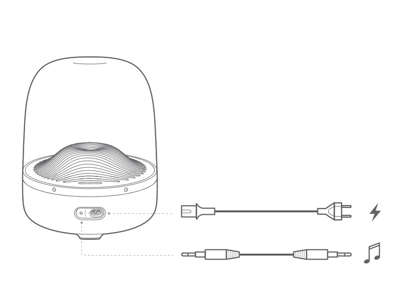 harman kardon,harman,aura studio 3,ลำโพงบลูทูธ,surround,เบสหนัก,ไฟ ambient light,หรูหรา,ตกแต่งห้อง,bluetooth]