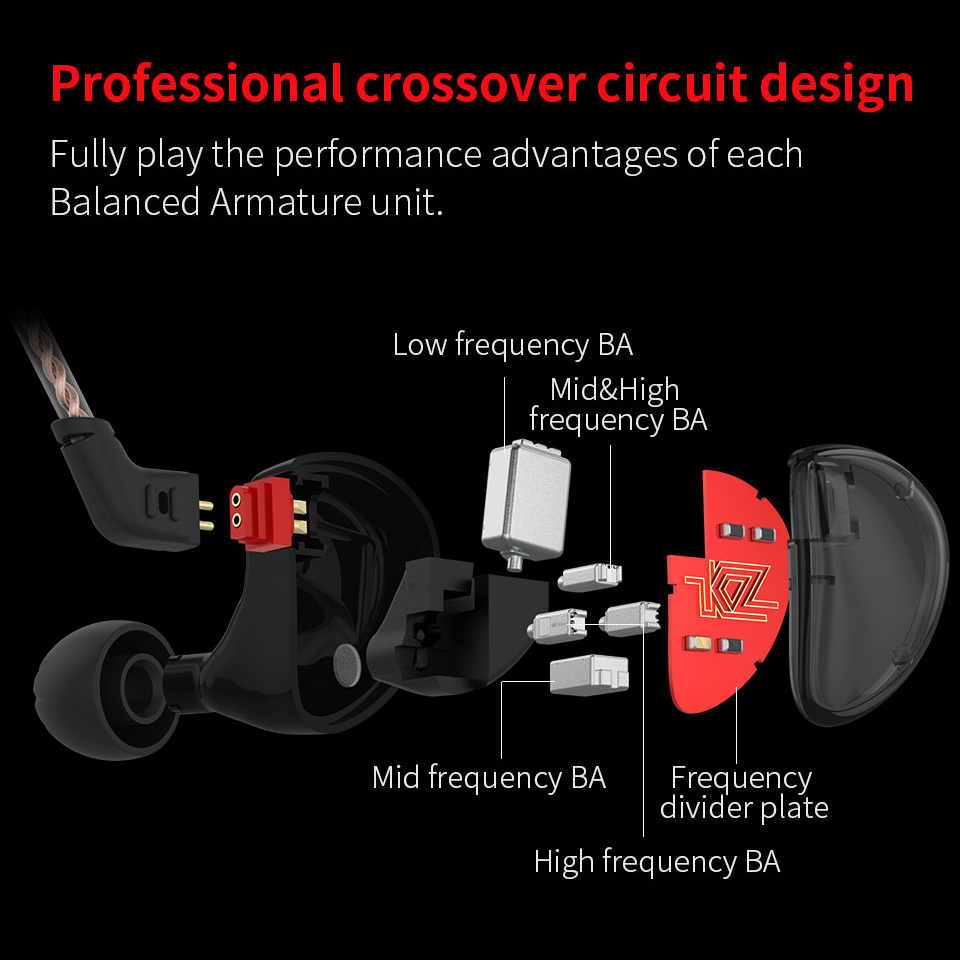 kz,as10,in,ear,monitor,5,balanced,armature,driver,headphone,earphone