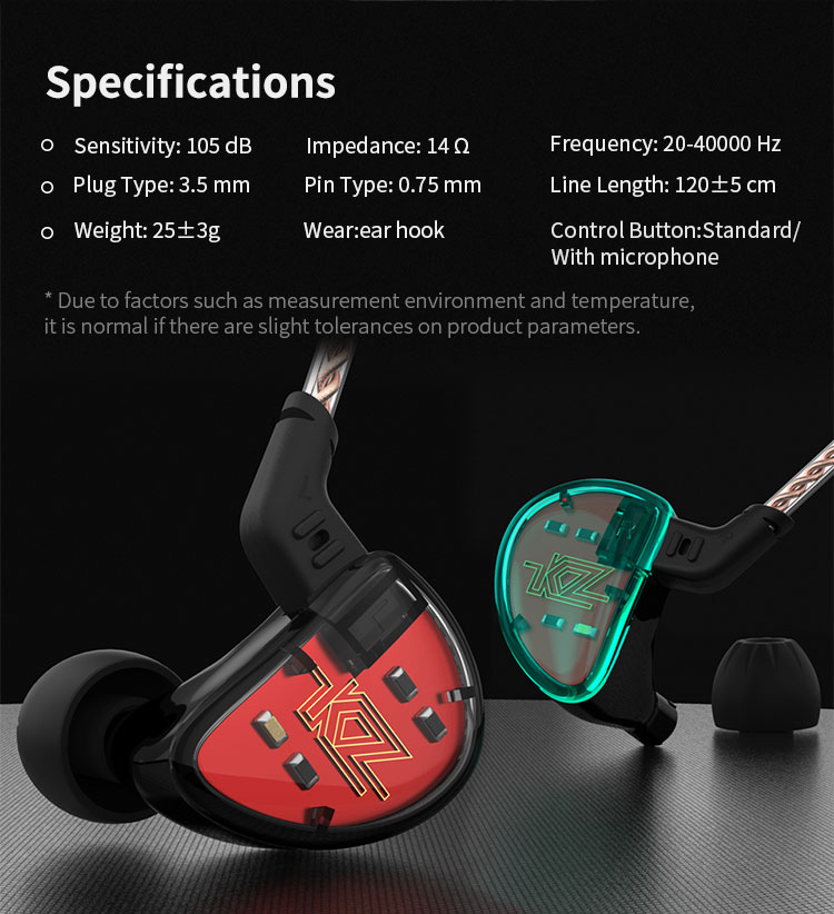 kz,as10,in,ear,monitor,5,balanced,armature,driver,headphone,earphone