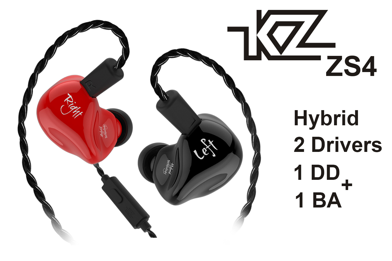 kz,zs4,in,ear,monitor,2,pin,cable,earphone,headphone,music,song