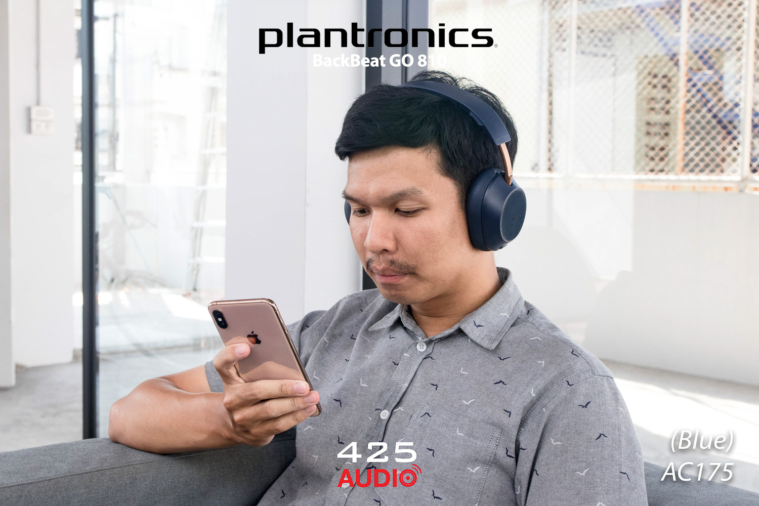 plantronics,backbeat,go,810,wireless,bluetooth,active,noise,cancelling,headphone,travel,music