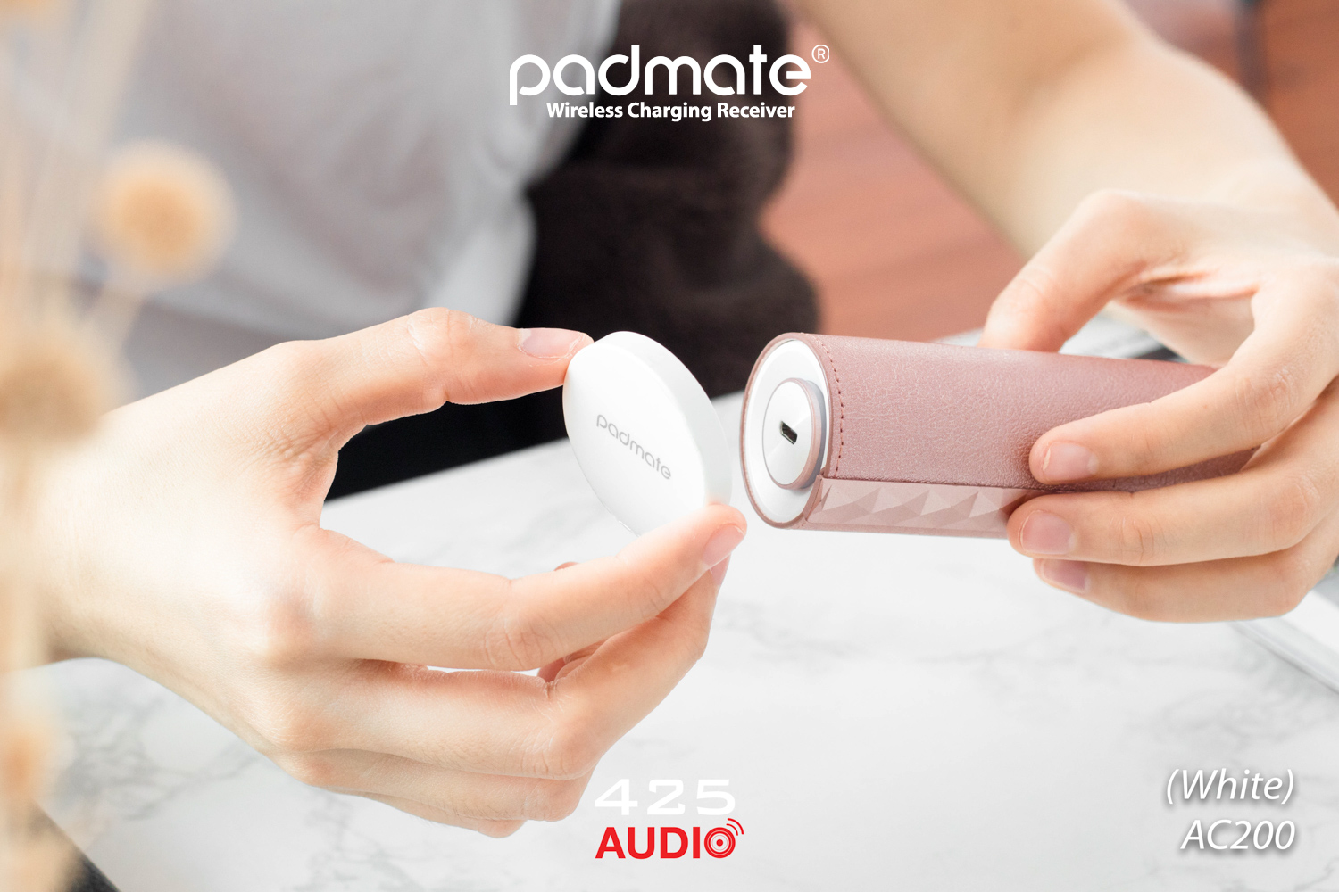 Padmate,wireless,charging,pamu,scroll,accessories,micro,usb,black,white,receiver,chinese,in,ear,battery