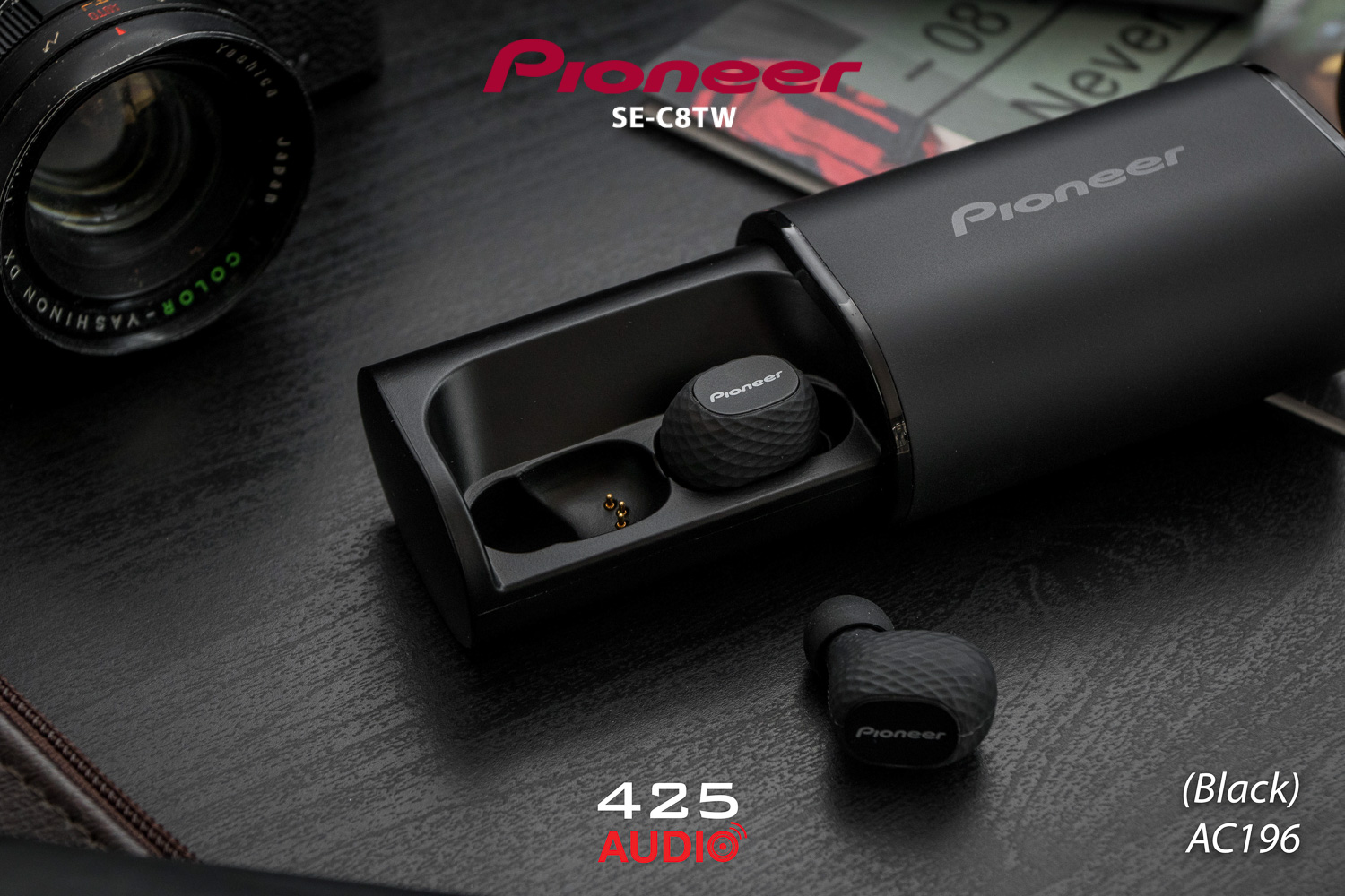 pioneer,c8,true,wireless,earbud,bass,black,japan,mic,in,ear,se,c8tw,ios,android